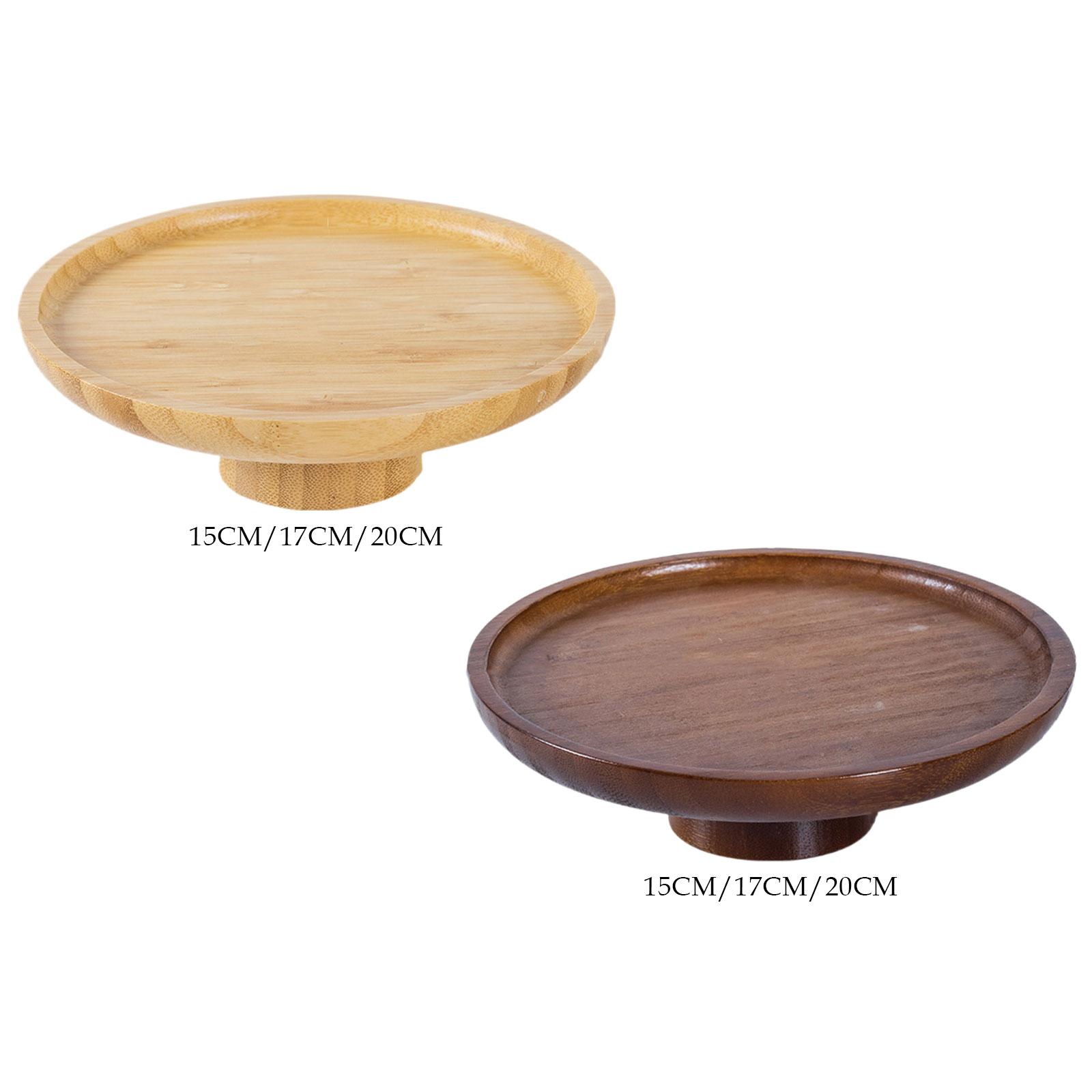 Wooden Serving Tray - 나무 케이크 스탠드 과일 서빙 트레이
