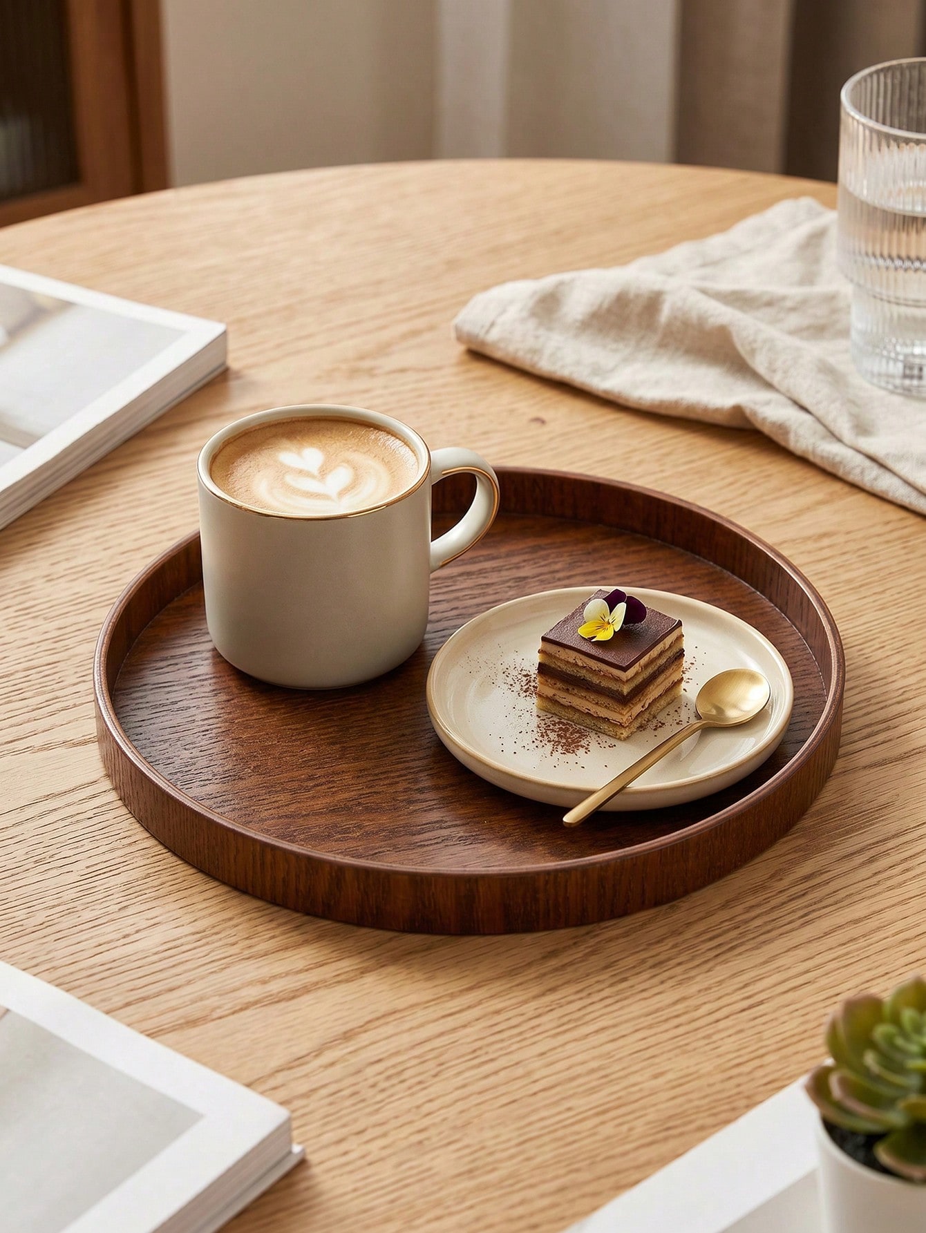 1개/3개입 천연 나무 서빙 트레이, 스낵, 케이크,  - Wooden Serving Tray 리뷰 및 가격