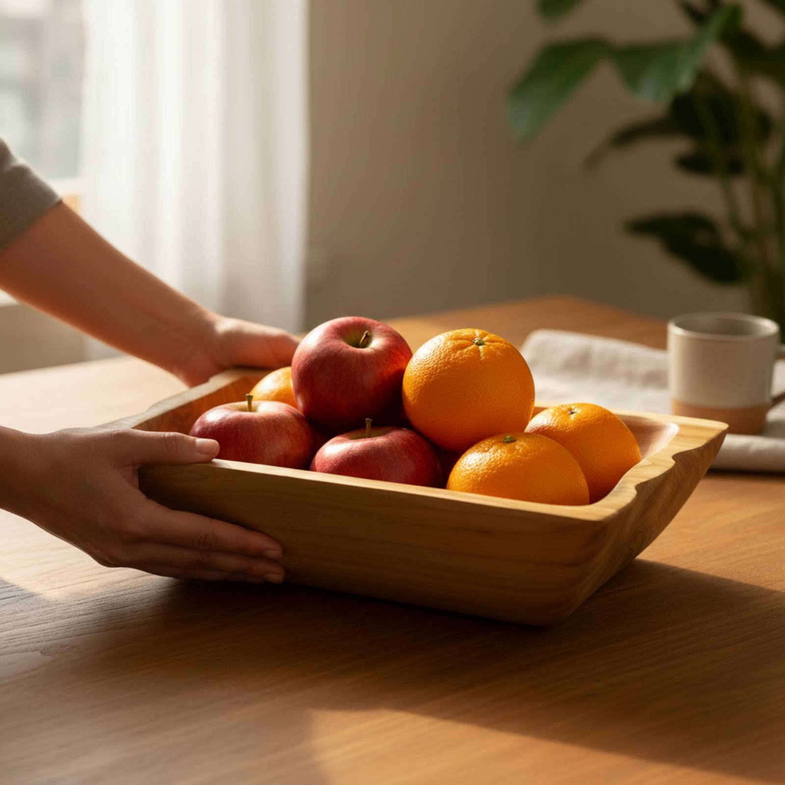 원목 수납함 대용량 러스틱 우드 과일 접시 서빙 트레이 - Wooden Serving Tray 리뷰 및 가격