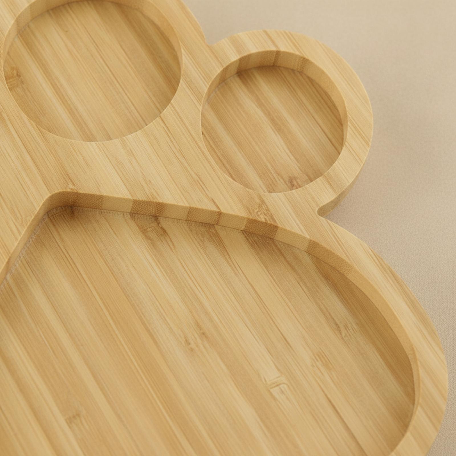 칸막이가 있는 대나무 접시, 나무 접시, 어린이, 아기 - Wooden Serving Tray 리뷰 및 가격