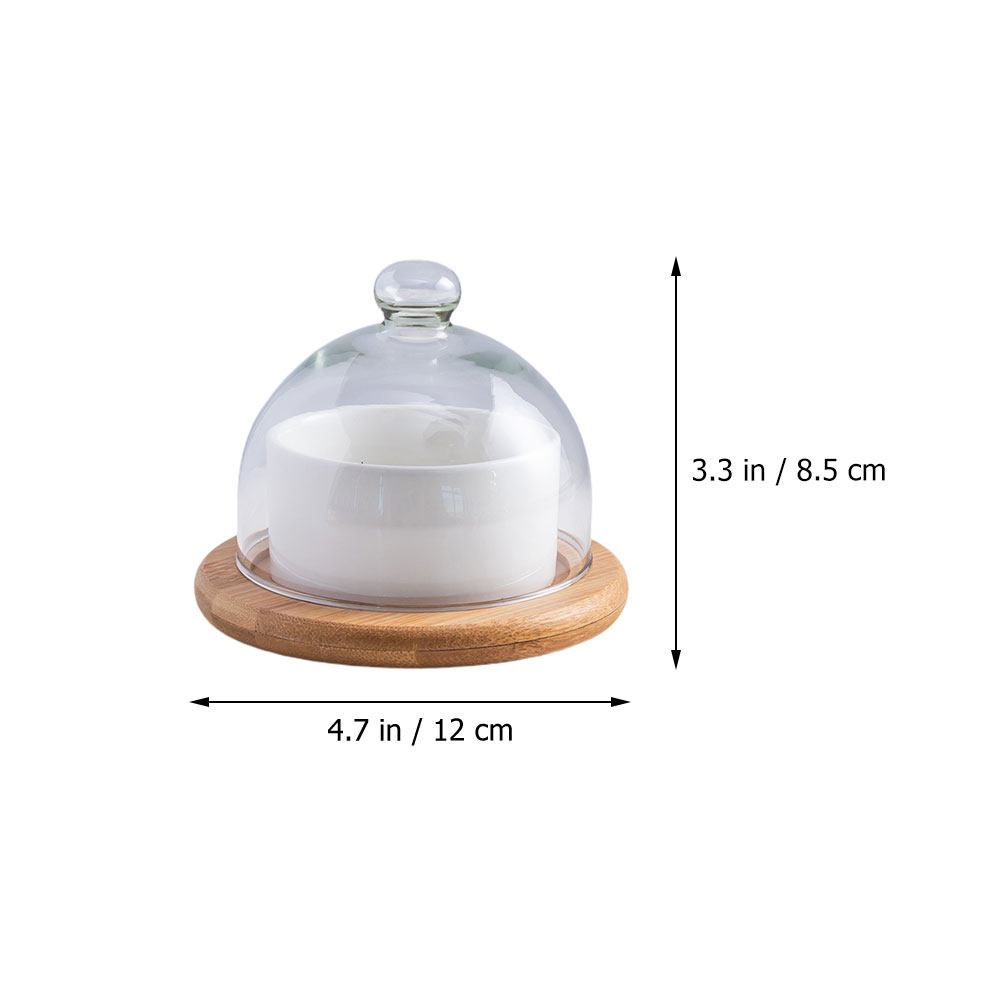 세라믹 샐러드 볼 세트, 투명 유리 돔 뚜껑, 천연 나 - Wooden Serving Tray 리뷰 및 가격