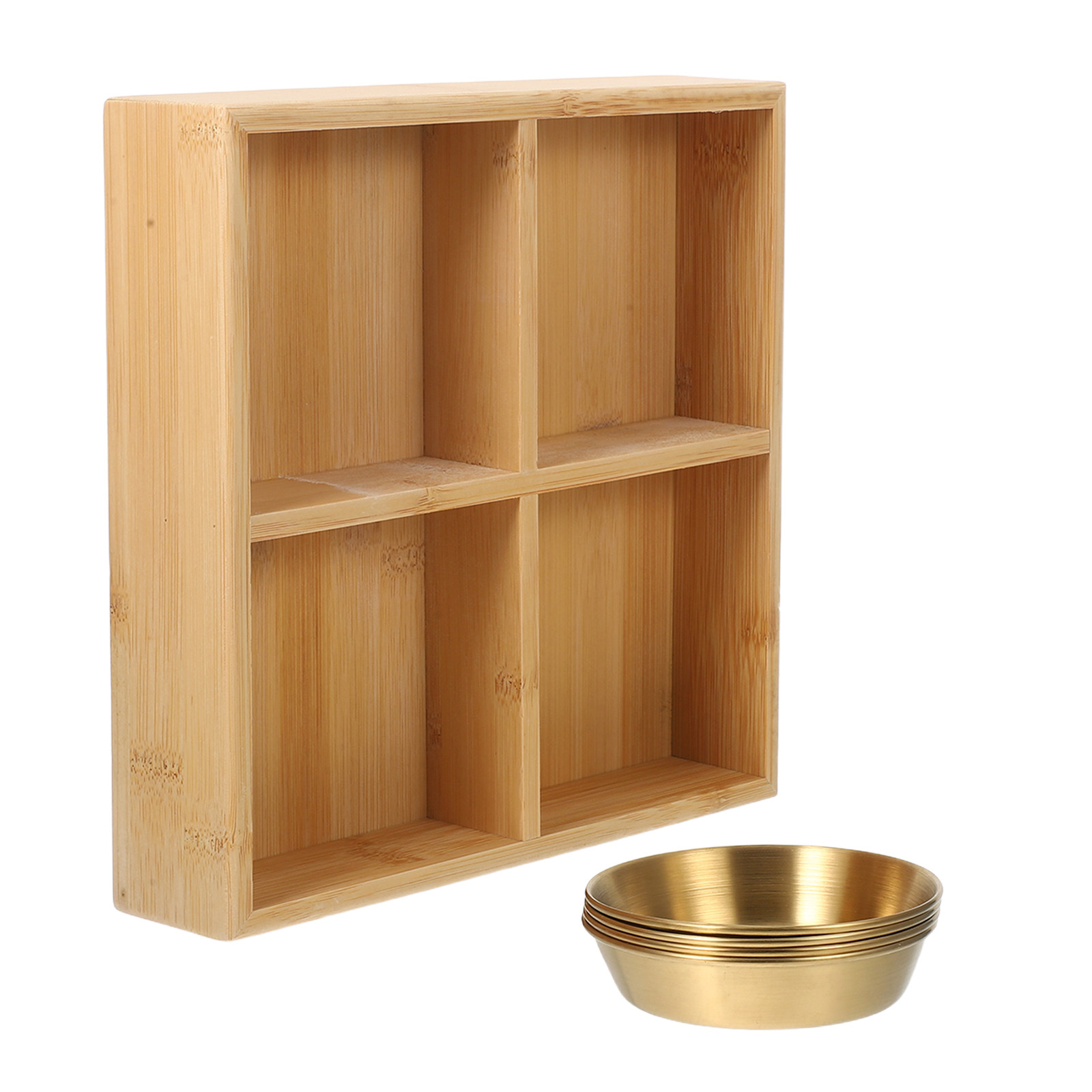 4칸짜리 대나무 서빙 트레이, 나무로 된 분리형 핫팟  - Wooden Serving Tray 리뷰 및 가격