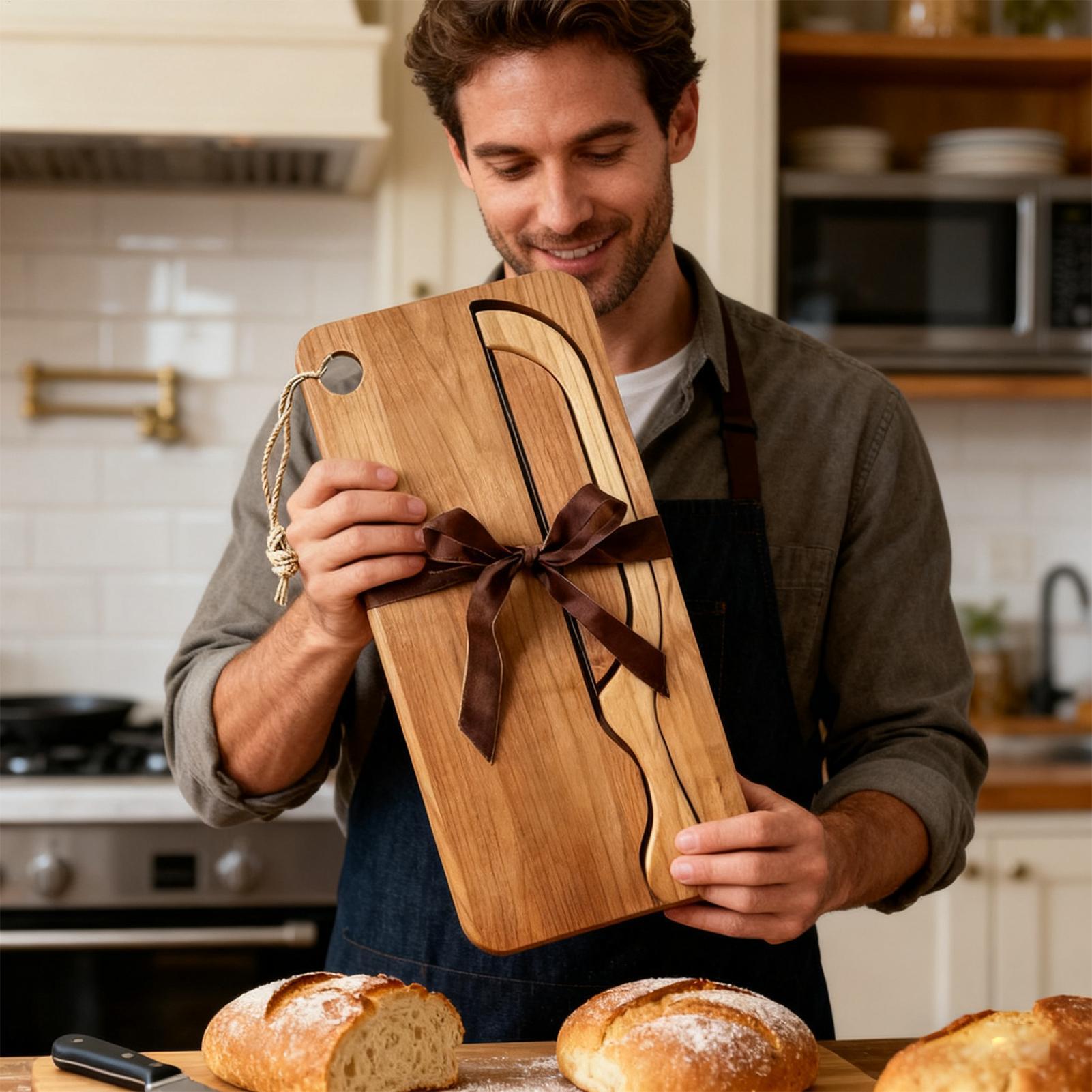 사워도우용 빵 커터, 보우 모양 스테인리스 커터, 좌우 - Wooden Serving Tray 리뷰 및 가격