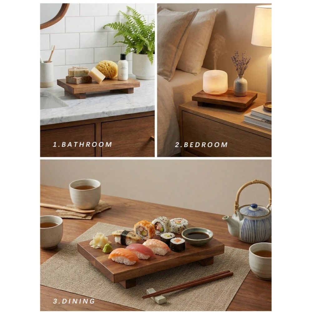 세트 상품: 나무 받침이 있는 서빙 보드 장식 트레이, - Wooden Serving Tray 리뷰 및 가격